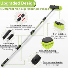 Extendable Car & RV Wash Brush Kit 65" Long Handle
