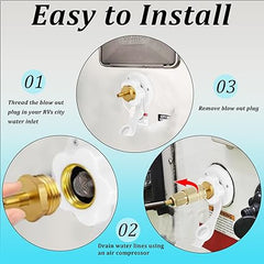 RV Blowout Winterizing Adapter 2-Pack