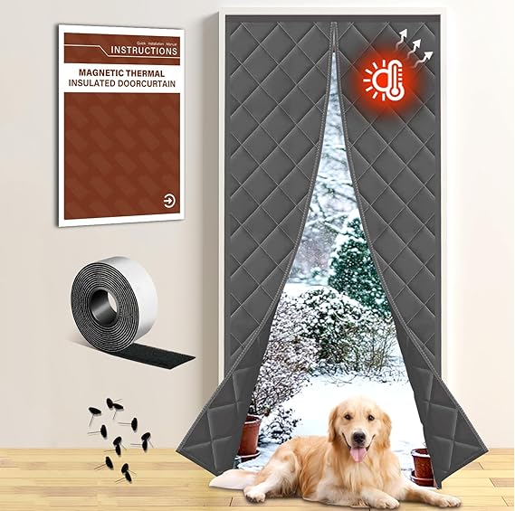 Insulated Magnetic Door Curtain Triple-Layer – RV Parts Giant
