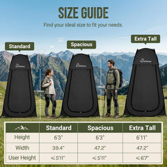 Pop-up privacy shower tent