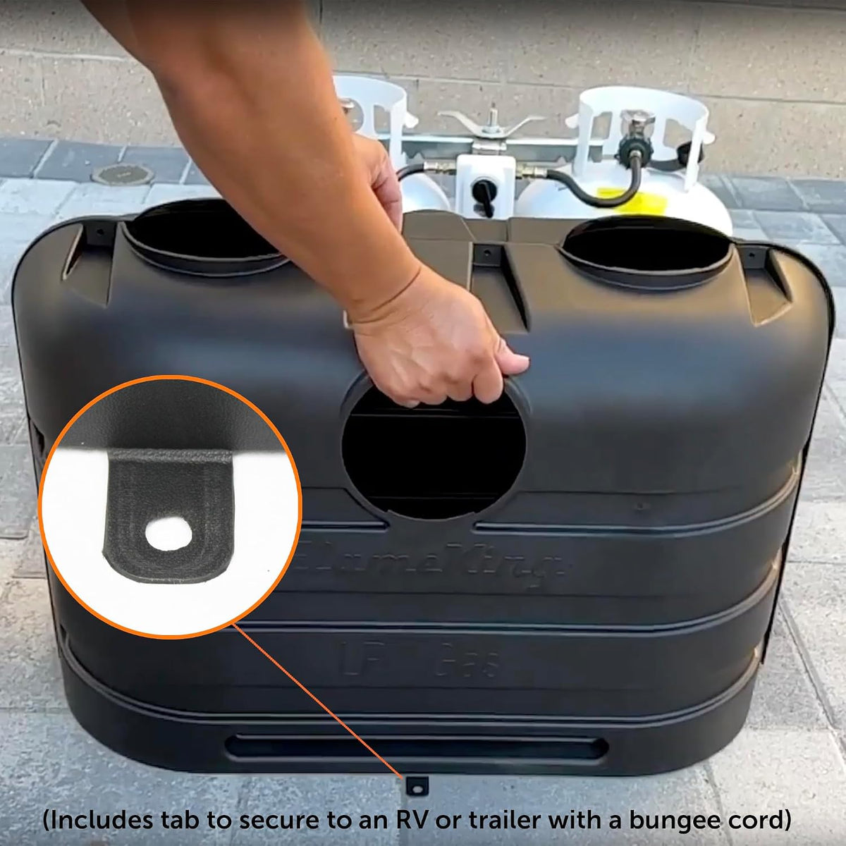 Dual 20 lb propane tank cover
