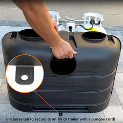 Dual 20 lb propane tank cover