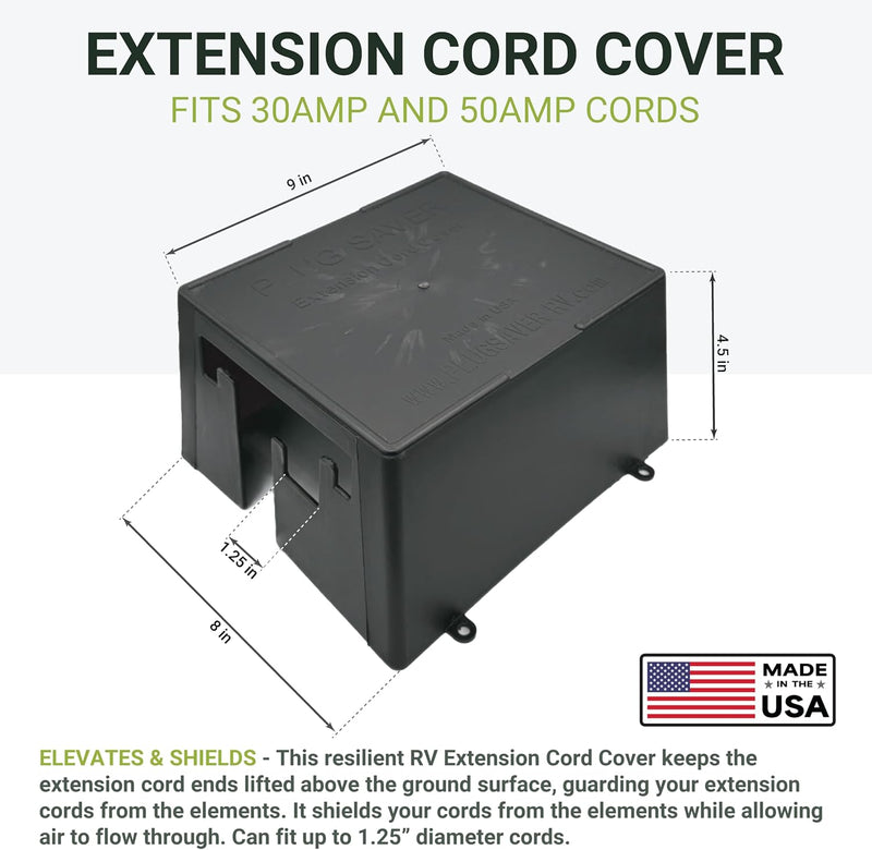 RV extension cord connection cover