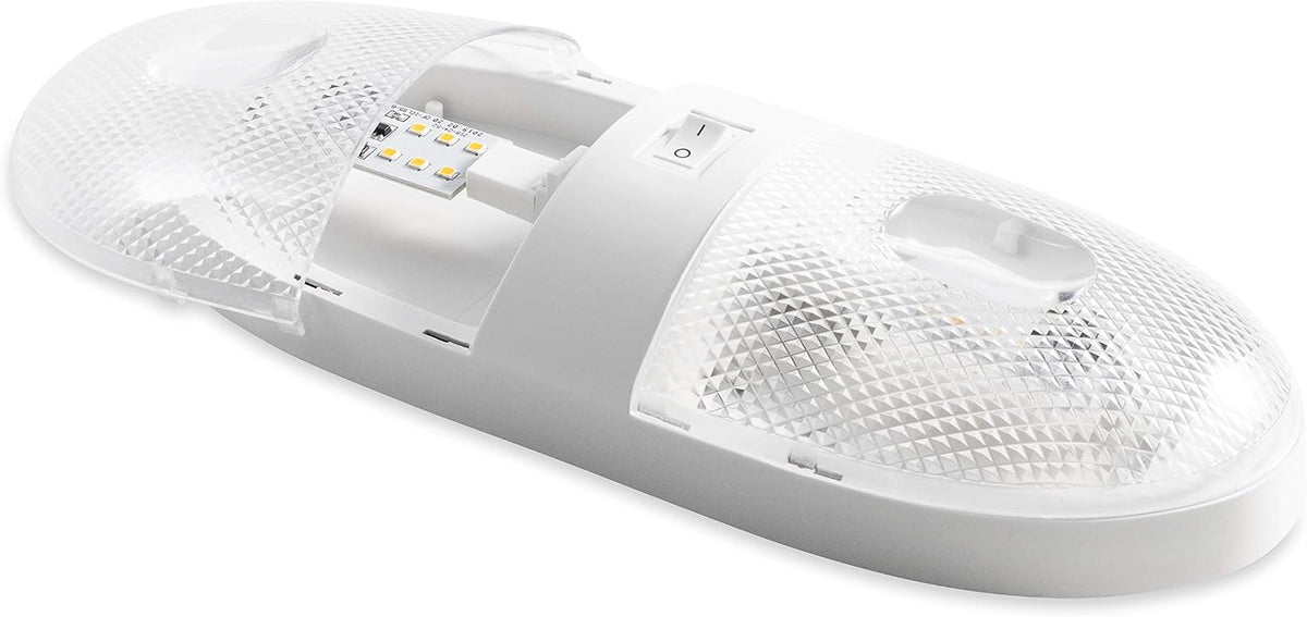 Camco Double LED Replacement Dome Light, 12V Warm White