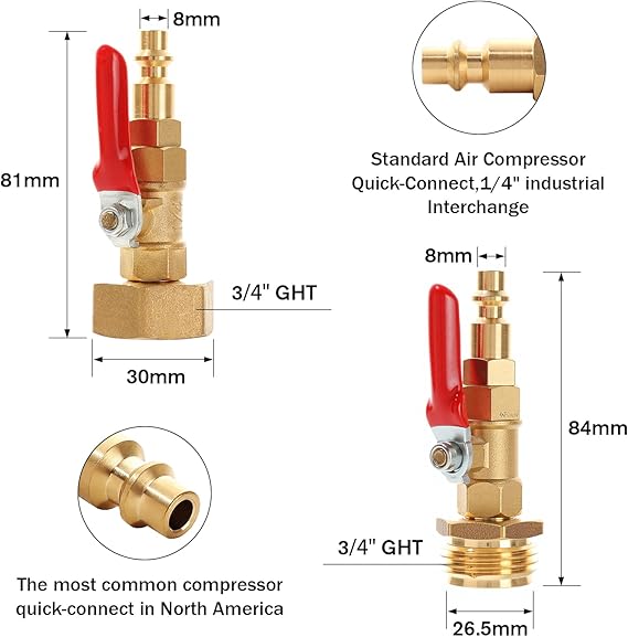 RV Winterize Blowout Adapter Kit