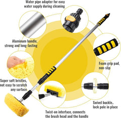 RV Wash Brush 5-11ft Extendable Handle with Flow Control