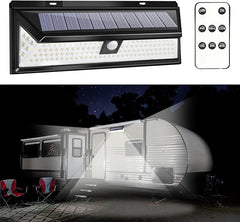 Solar RV Porch Light with Motion Sensor & Remote