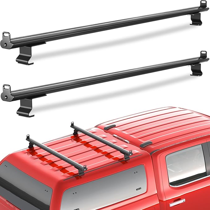 57" Universal Roof Ladder Rack for Van & Pickup 2-Bar Aluminum