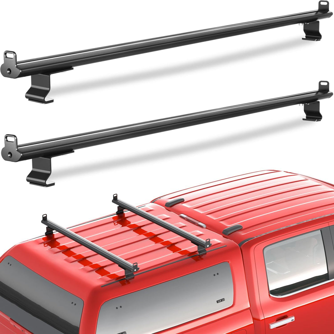 57" Universal Roof Ladder Rack for Van & Pickup 2-Bar Aluminum – product photo