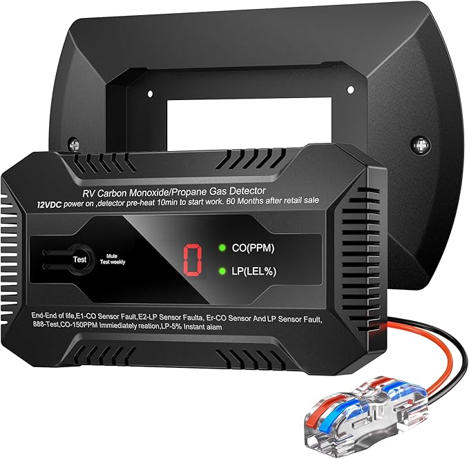 Dual CO/LP Gas Alarm RV 12V DC with LED Indicator – RV Parts Giant