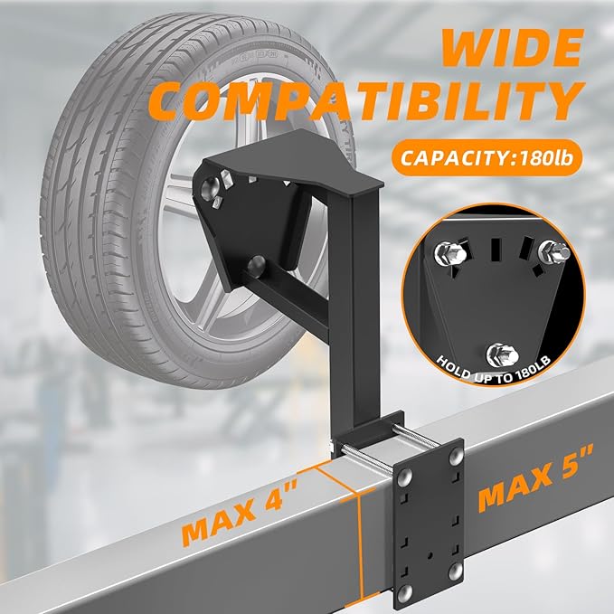 Spare Tire Mount 3-Nut Universal 180 Lbs