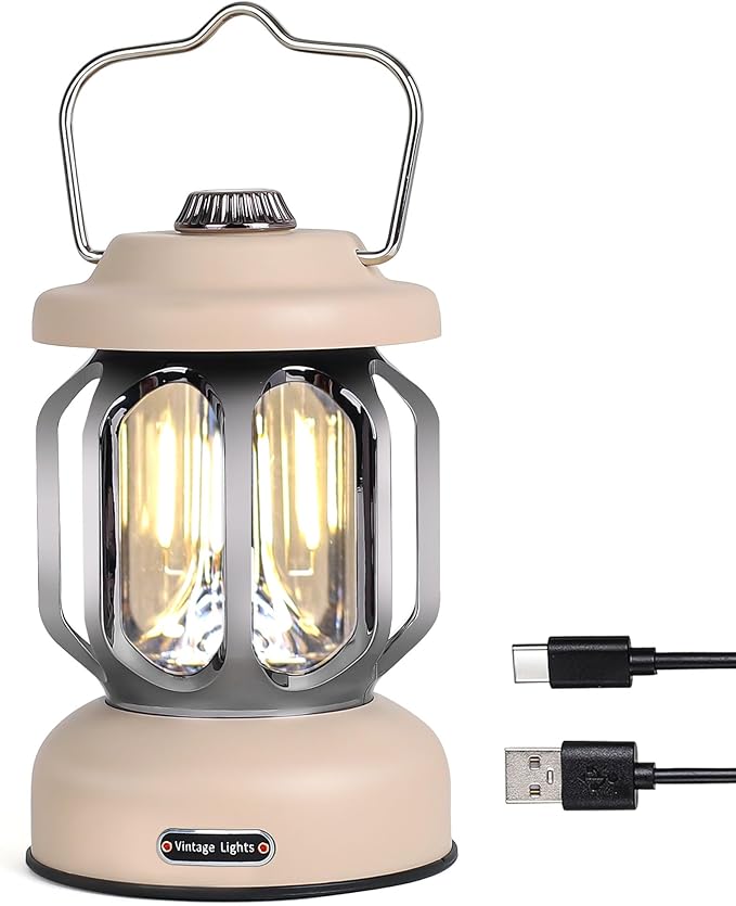 Vintage Rechargeable LED Camping Lantern Retro – RV Parts Giant