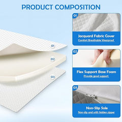 Tri-Fold Sponge Mattress 3" Portable Floor Bed