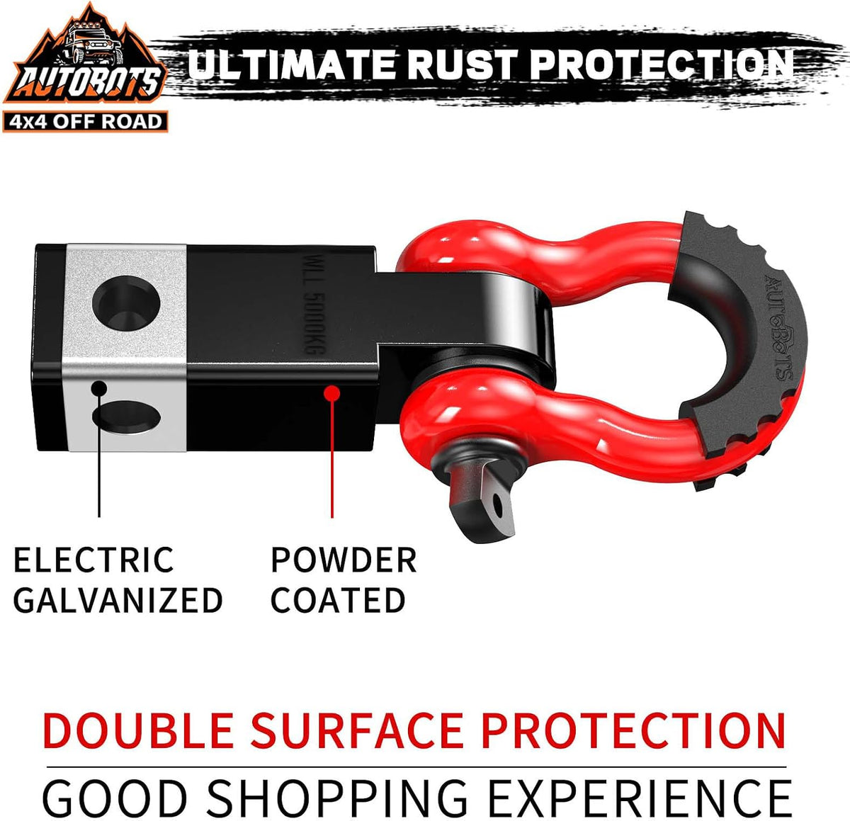 Shackle hitch receiver 2 inch