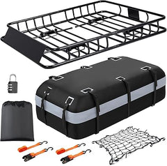 Rooftop Cargo Carrier Rack 64"x36" with Waterproof Bag