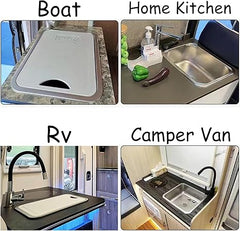 15x11" Stainless Undermount RV Sink with Cutting Board