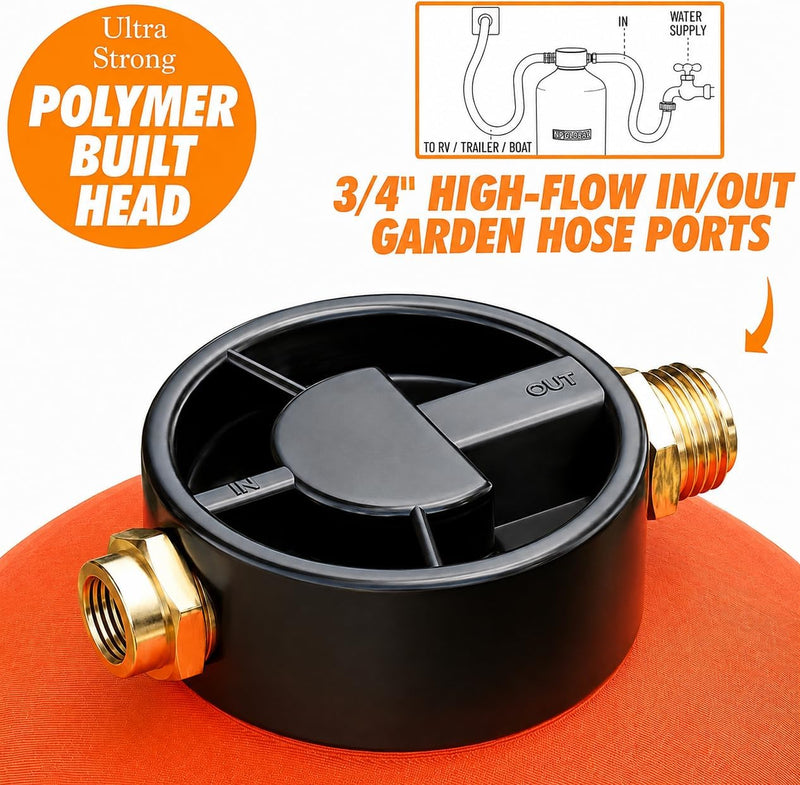 Portable RV water softener 16000 grain