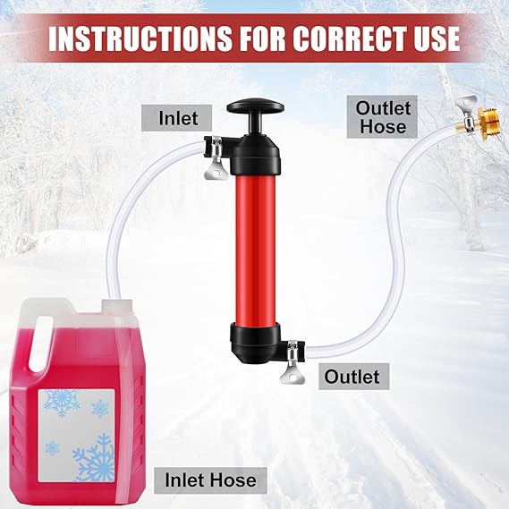 RV Antifreeze Siphon Hand Pump Kit