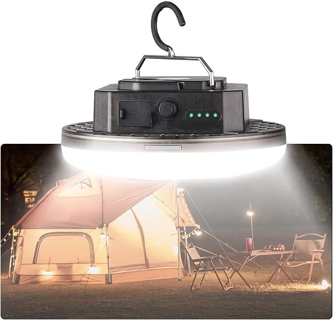 Rechargeable LED Camping Light 5000LM Transparent