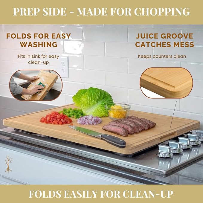 Foldable Stovetop Cover / Cutting Board 29"x21"