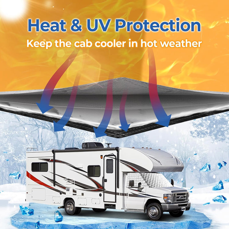 Ford E450 Class C windshield cover