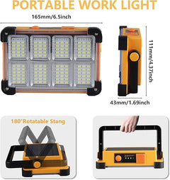 Solar Work Light 120W 144 LED 10000LM with Stand