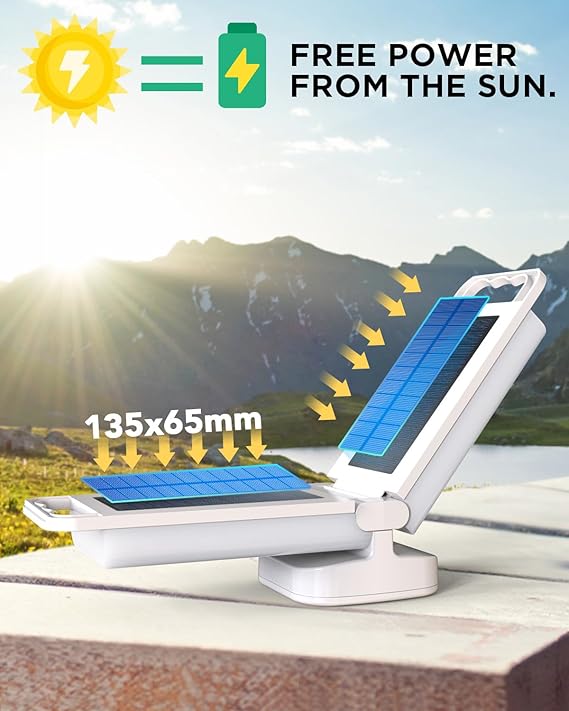 Solar Camping Lantern 6000mAh USB Rechargeable