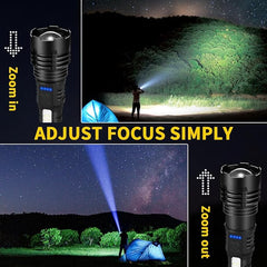 Rechargeable High-Lumen Flashlight 7-Mode