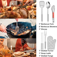 Camping Kitchen Utensil Set 35-Piece Stainless Steel