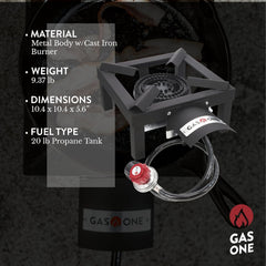 Gas One high-pressure propane burner