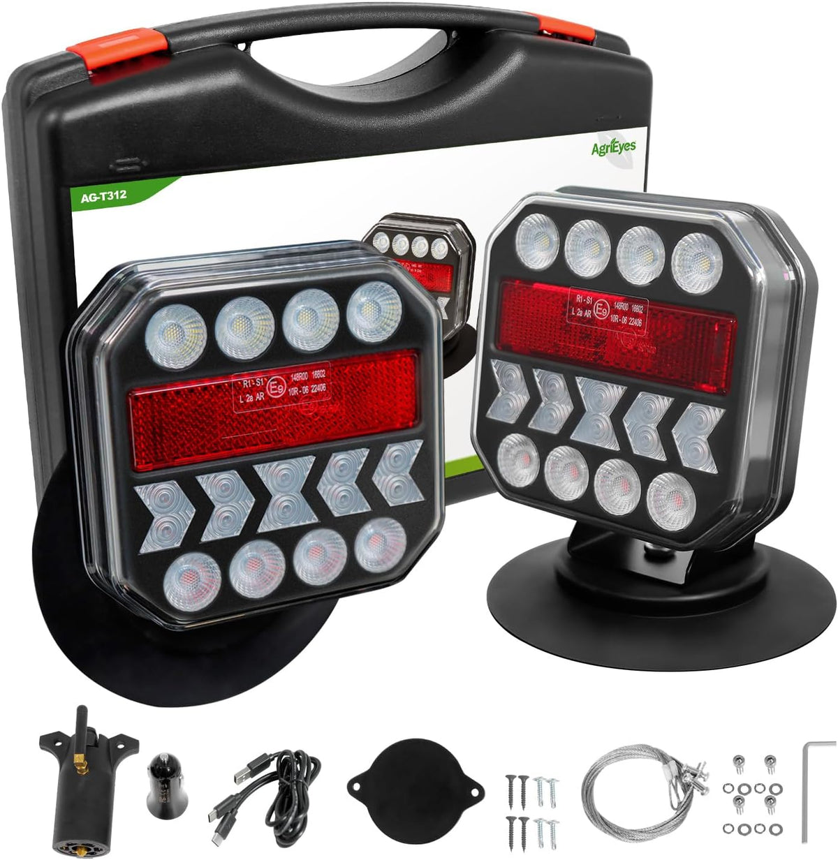 Wireless magnetic tow lights