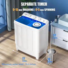 Twin tub portable washing machine 28 lb