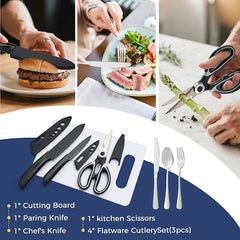 Camping Kitchen Utensil Set 34-Piece Stainless Steel