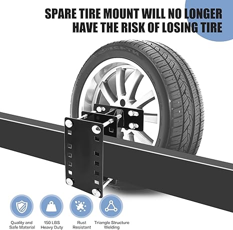 Spare Tire Mount Universal for Trailer & Boat