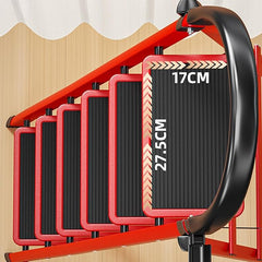 5-Step Collapsible Ladder with Platform & Handrail