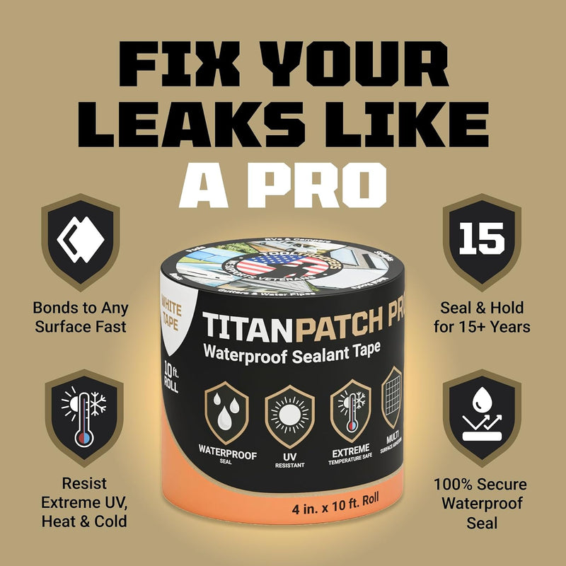 Waterproof RV roof patch sealant tape 4 in x 10 ft