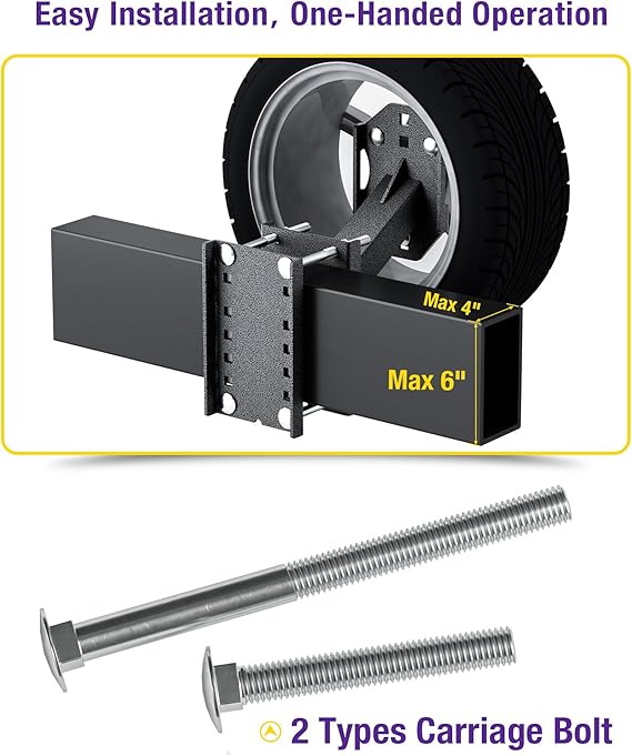 Heavy Duty Steel Spare Tire Carrier 5mm
