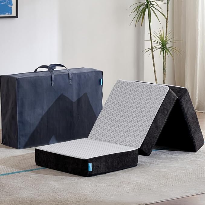 Odorless Foldable Foam Mattress 6" Single 75x25