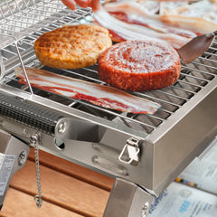 Stainless tabletop propane grill