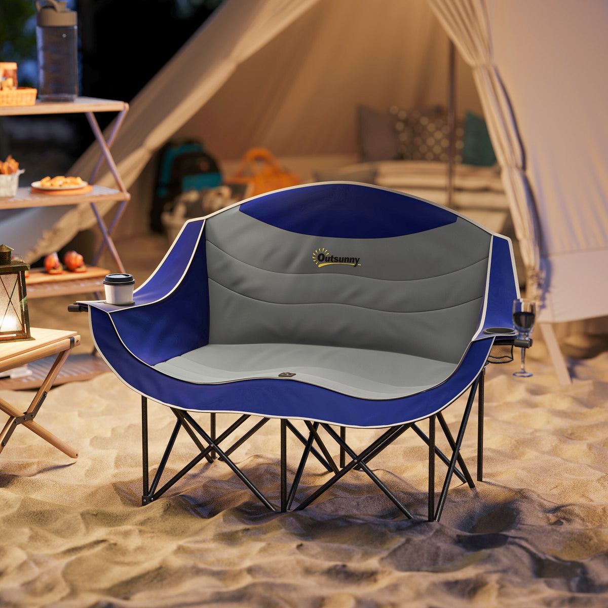Double camping chair