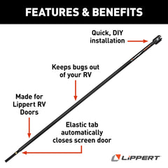 Lippert Screen Shot Automatic RV Screen Door Closer, 28" - view 5