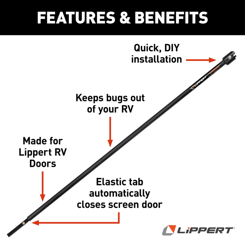 Lippert Screen Shot Automatic RV Screen Door Closer, 28" - view 5