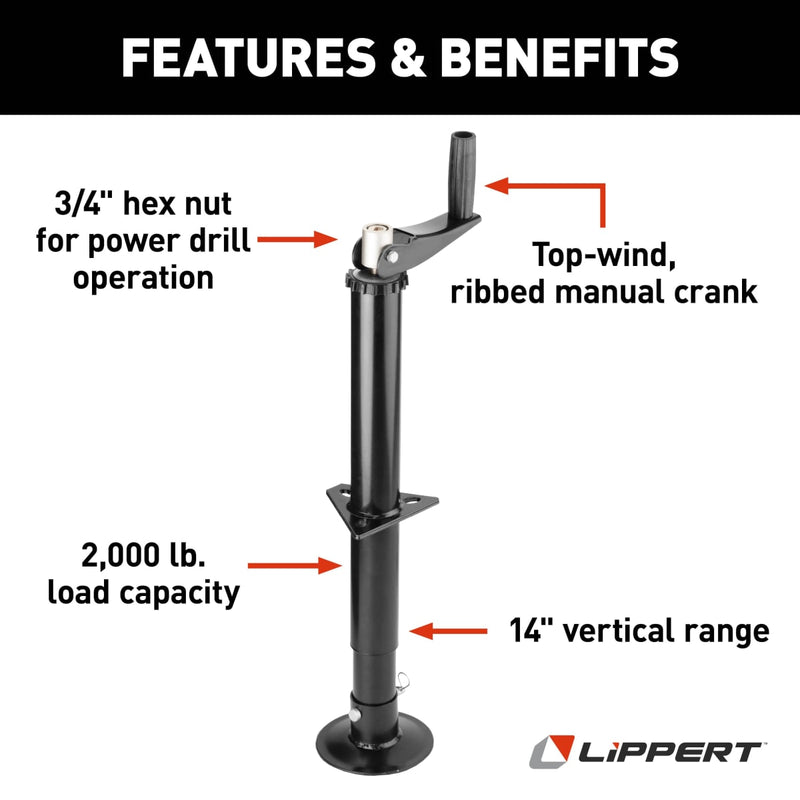 Lippert Quick Drop RV Tongue Jack - view 3