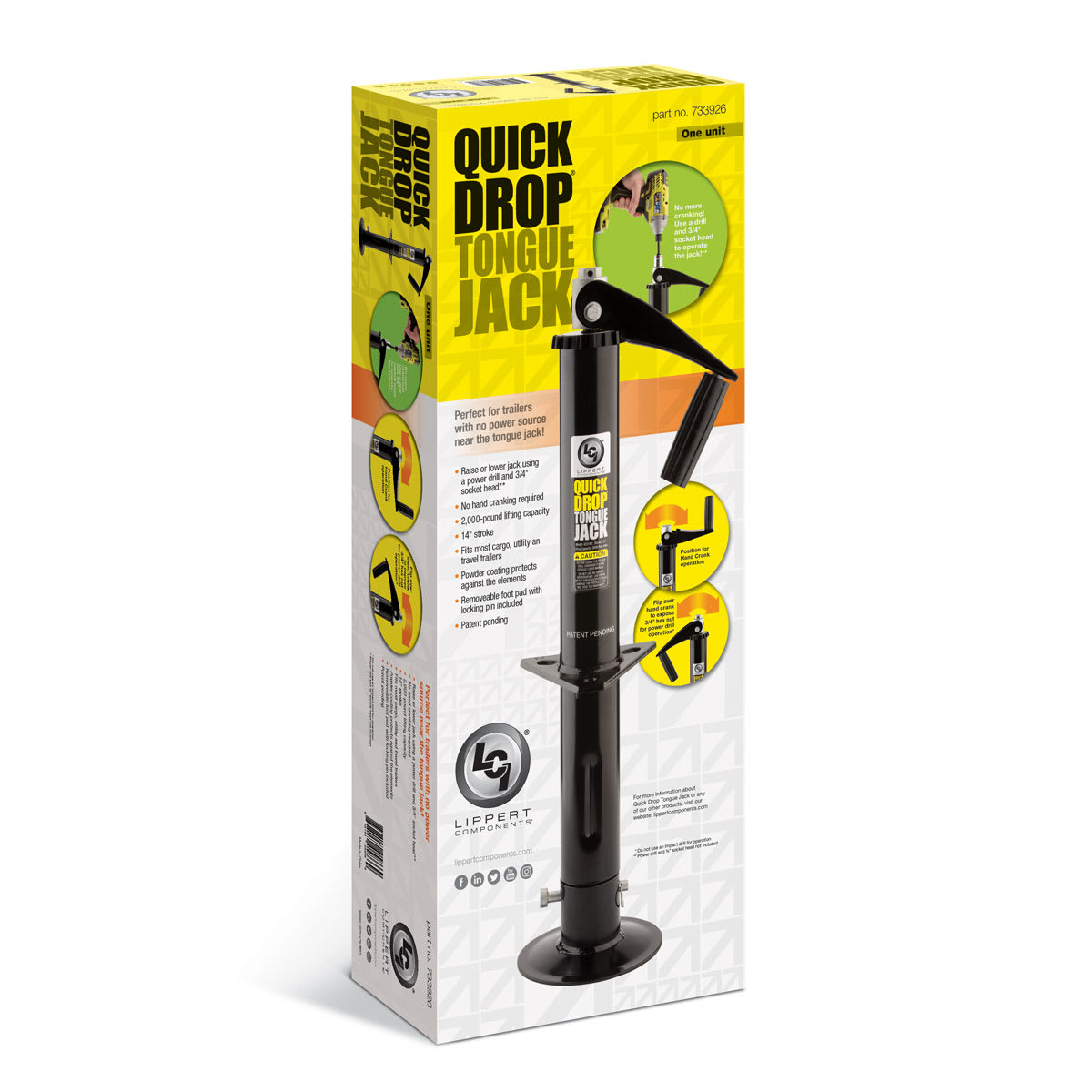 Lippert Quick Drop RV Tongue Jack - view 8