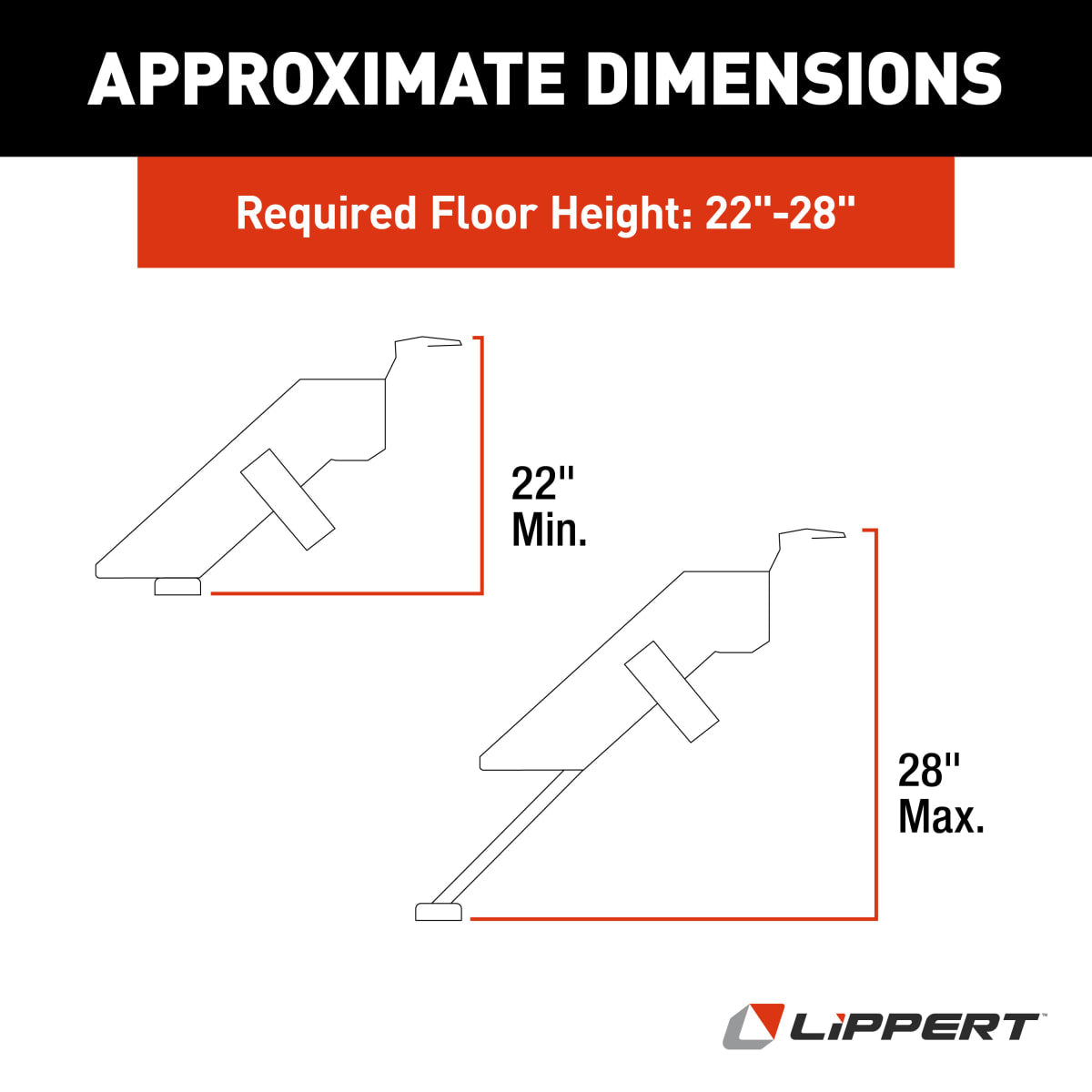 Lippert Solid Step 3.0 Premium Folding RV Entry Steps, 30" Double - view 2