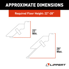 Lippert Solid Step 3.0 Premium Folding RV Entry Steps, 30" Double - view 2