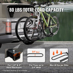 2-bike platform hitch rack