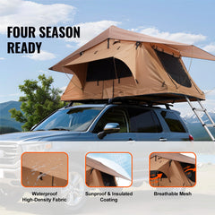 Hard shell rooftop tent