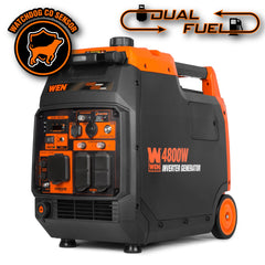 4800W dual fuel inverter generator