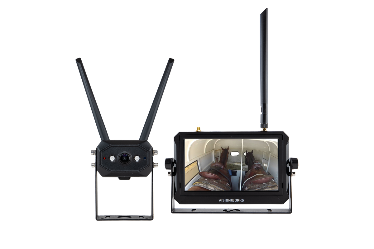 Visionworks 1080p 7" Wireless Horse Trailer Interior Camera System